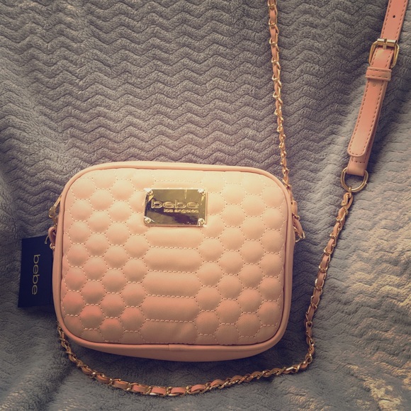 bebe Handbags - 👜 Bebe Honey Quilted Crossbody Camera Style Bag